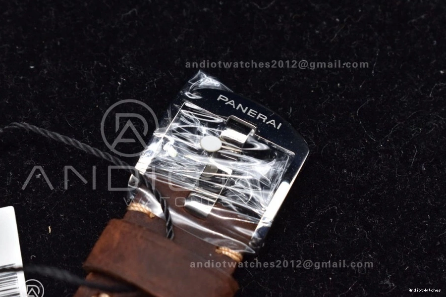 Luminor Edition 977 on PAM1046 White Due Dial Asso Brown Bold AXXXIV VSF Strap Best 1009